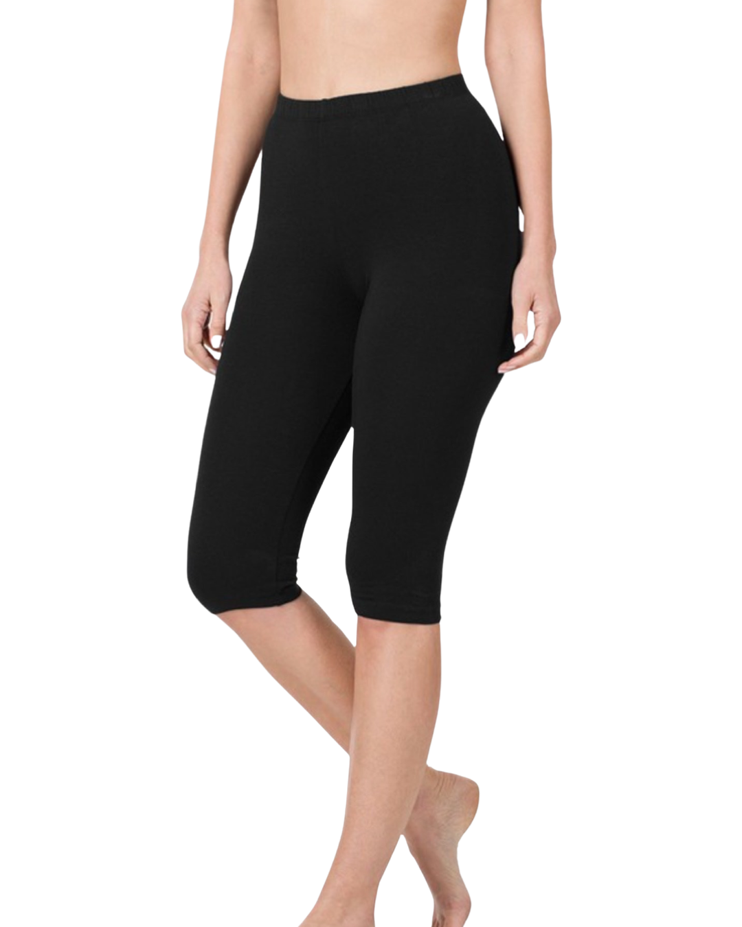 Premium Cotton Capri Leggings