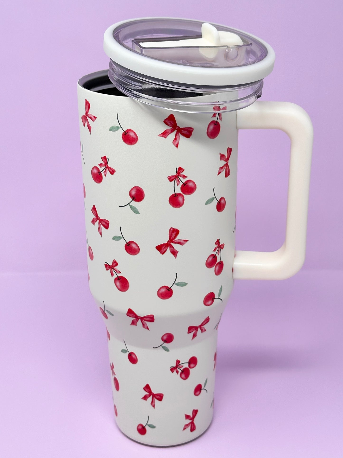 Coquette Cherry 40oz Stainless Steel Tumblers