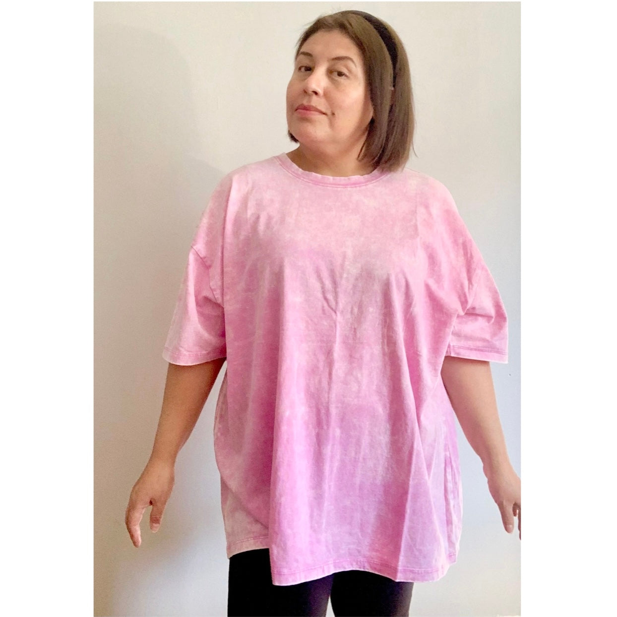 Mineral Washed Cotton Boyfriend Tee