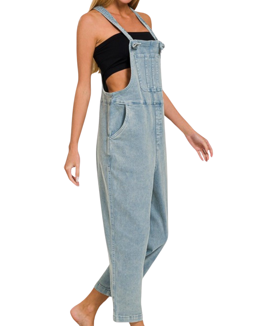 Debbie Knot Relaxed Fit Overalls