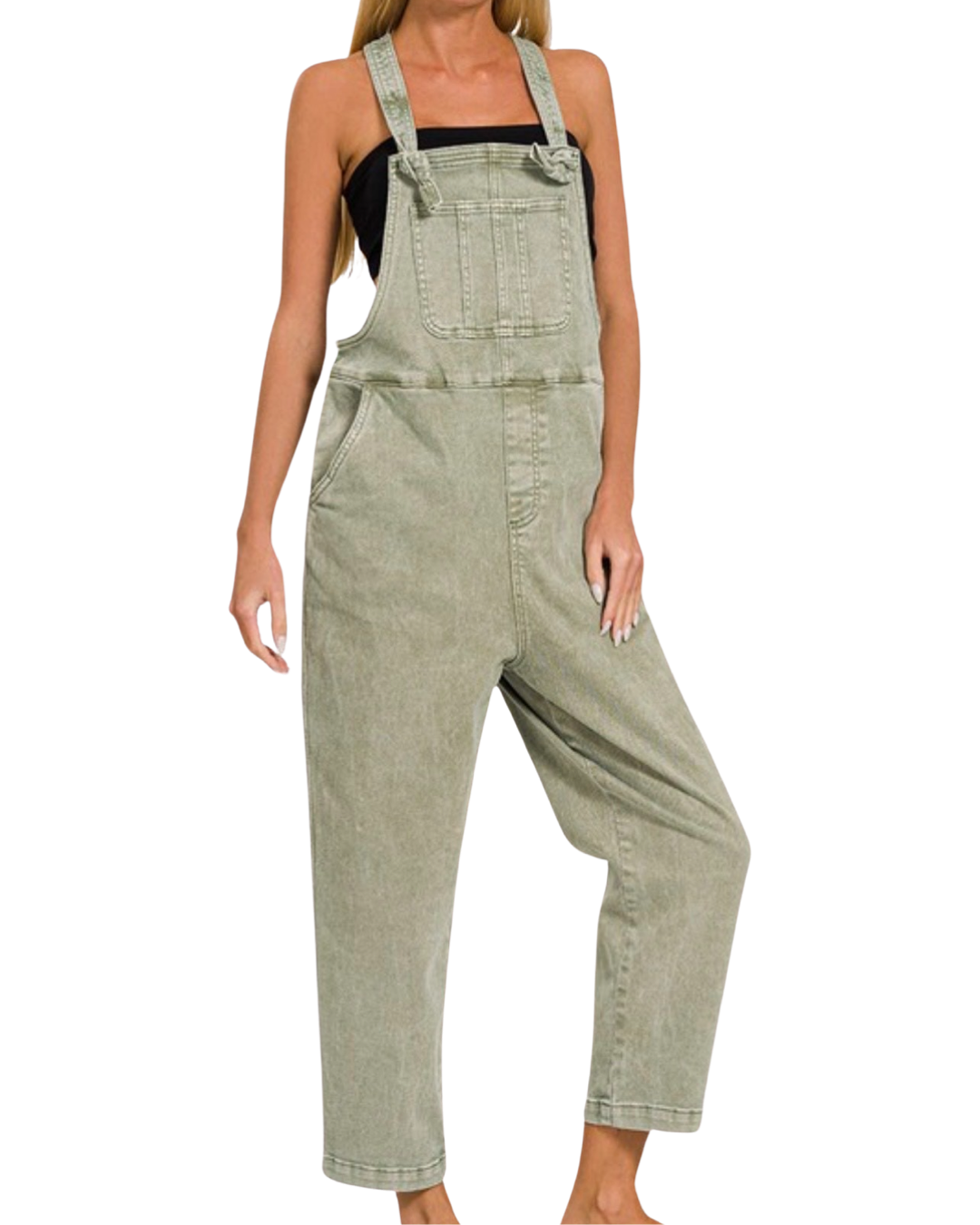 Debbie Knot Relaxed Fit Overalls