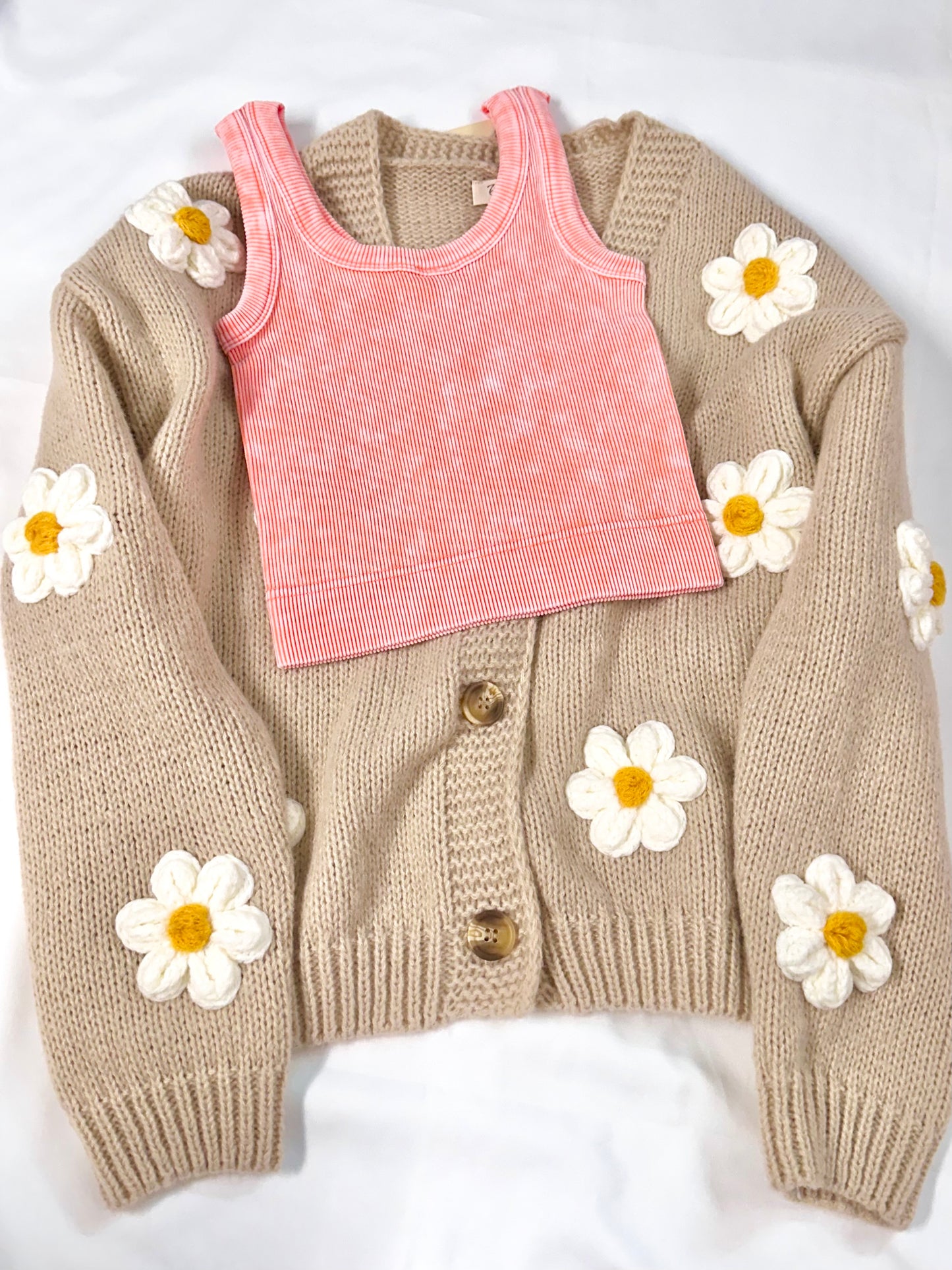 Bloom Daisy Embroidered Cardigan