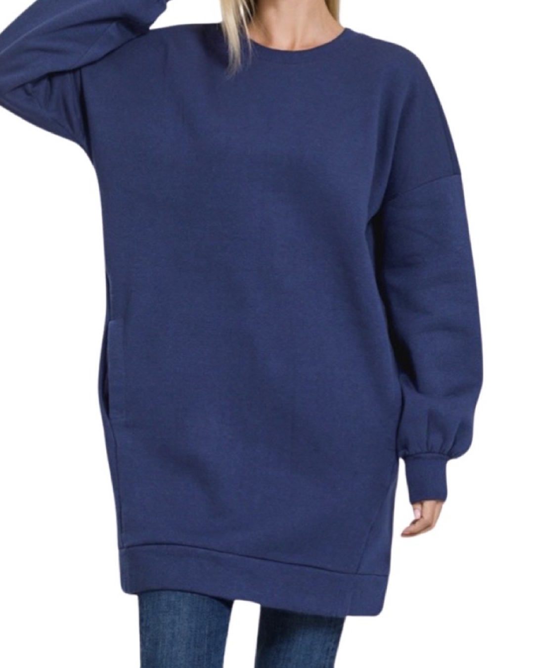 Yesy Oversized Longline Sweatshirt