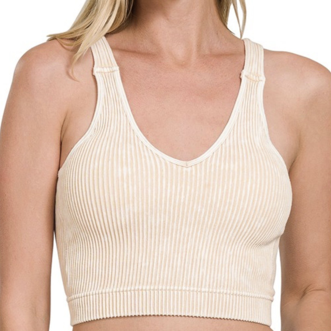 Mandy Padded Crop Top Bralette