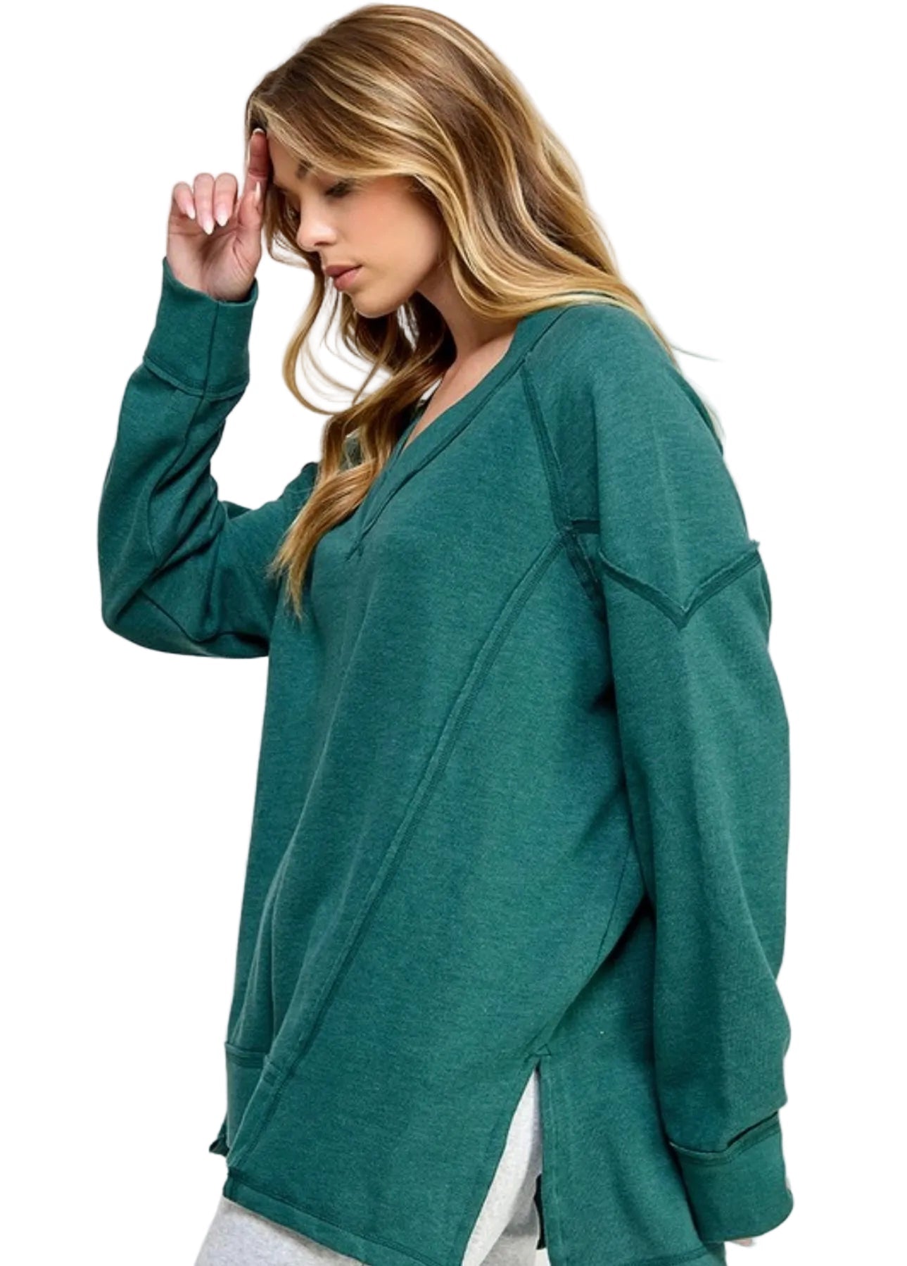 Weekender V-Neck Oversized Pullover