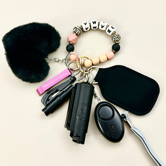 Mama Beaded Safety Keychain