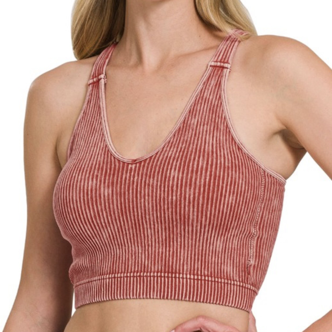 Mandy Padded Crop Top Bralette