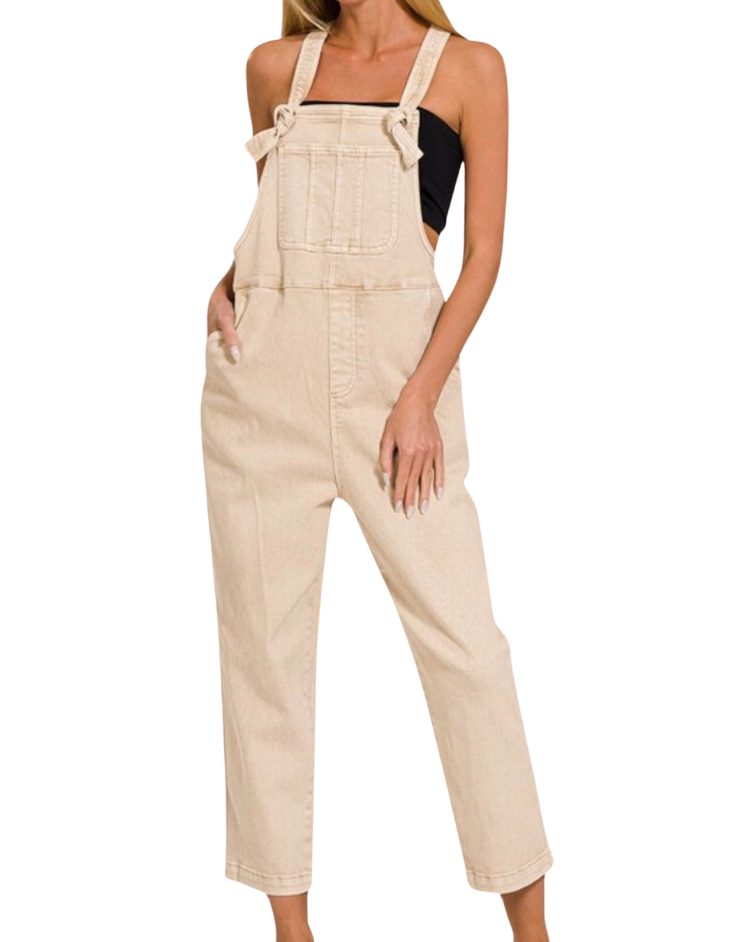 Debbie Knot Relaxed Fit Overalls