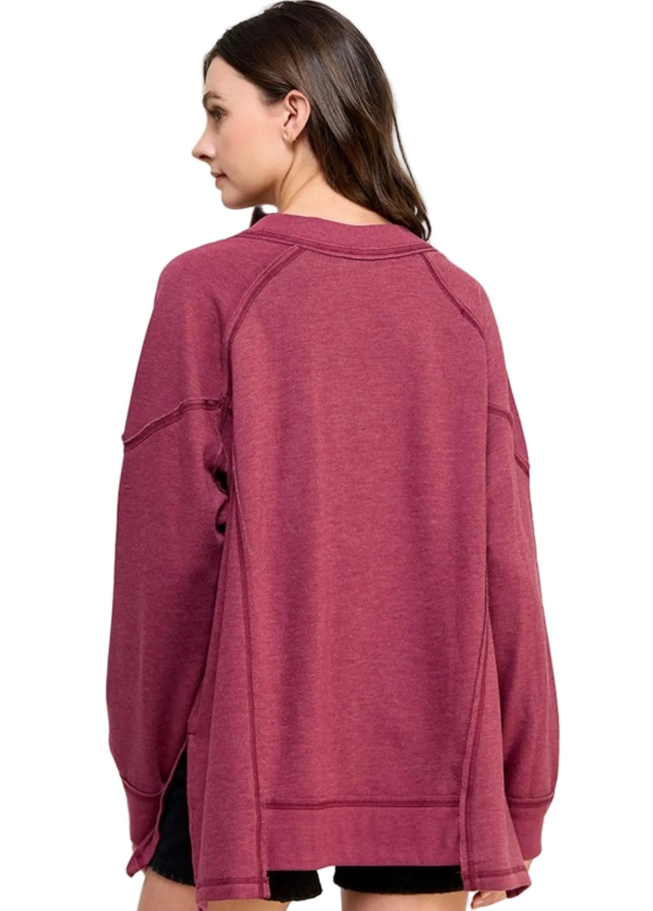 Weekender V-Neck Oversized Pullover