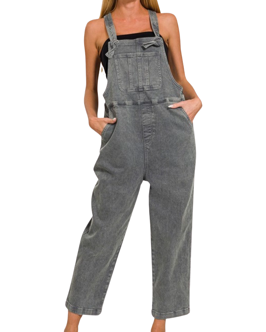 Debbie Knot Relaxed Fit Overalls