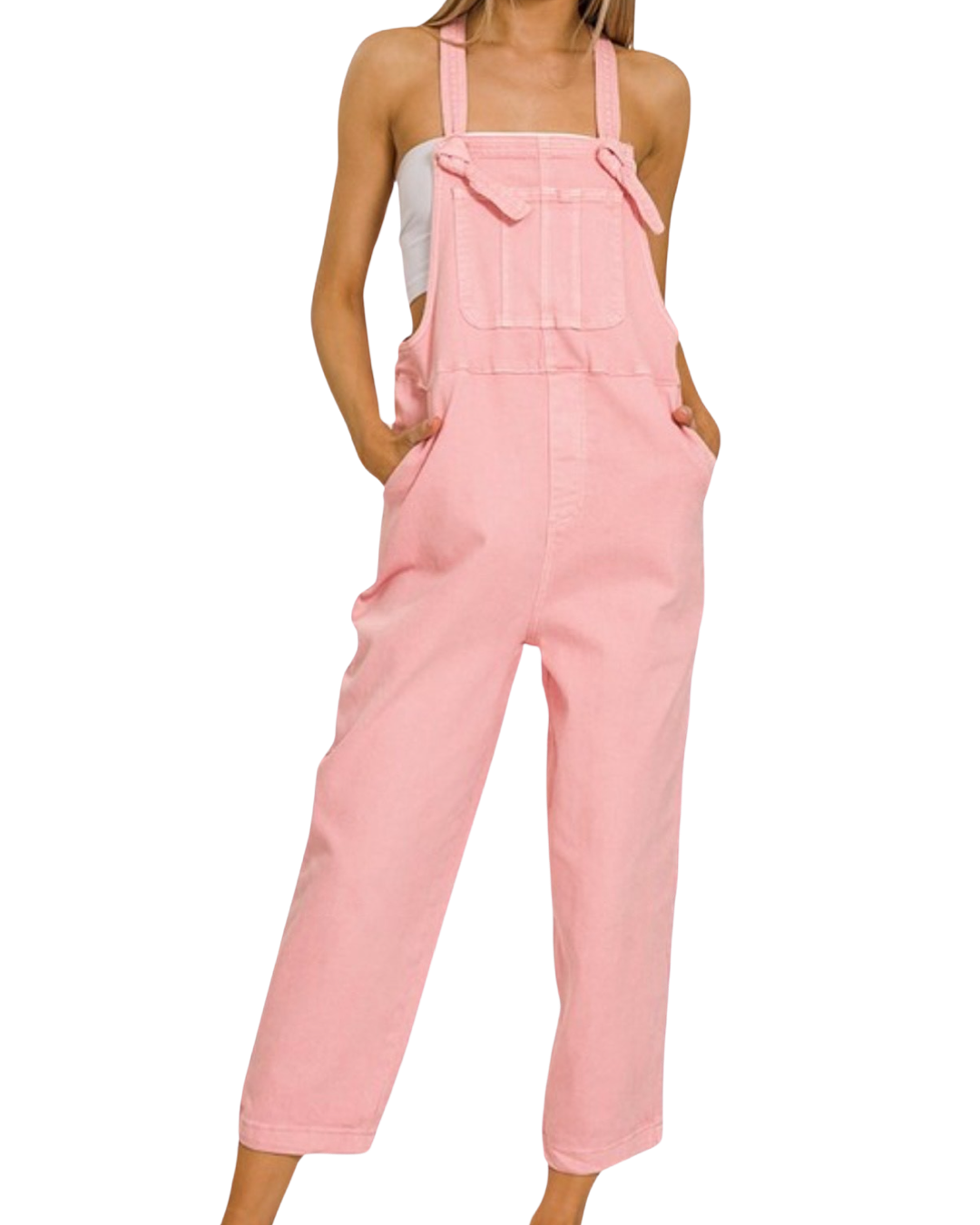 Debbie Knot Relaxed Fit Overalls