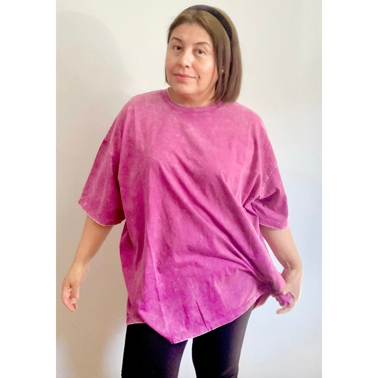 Mineral Washed Cotton Boyfriend Tee