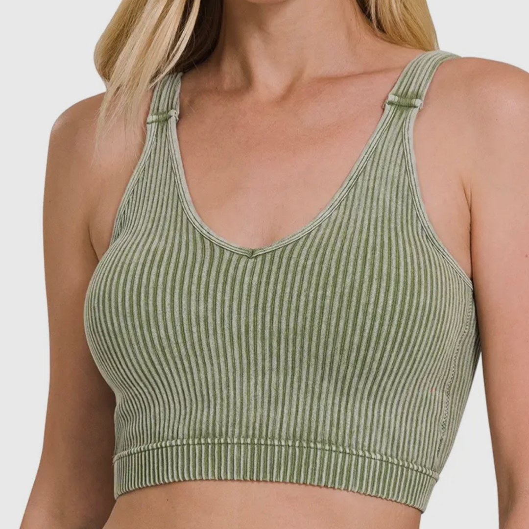 Mandy Padded Crop Top Bralette