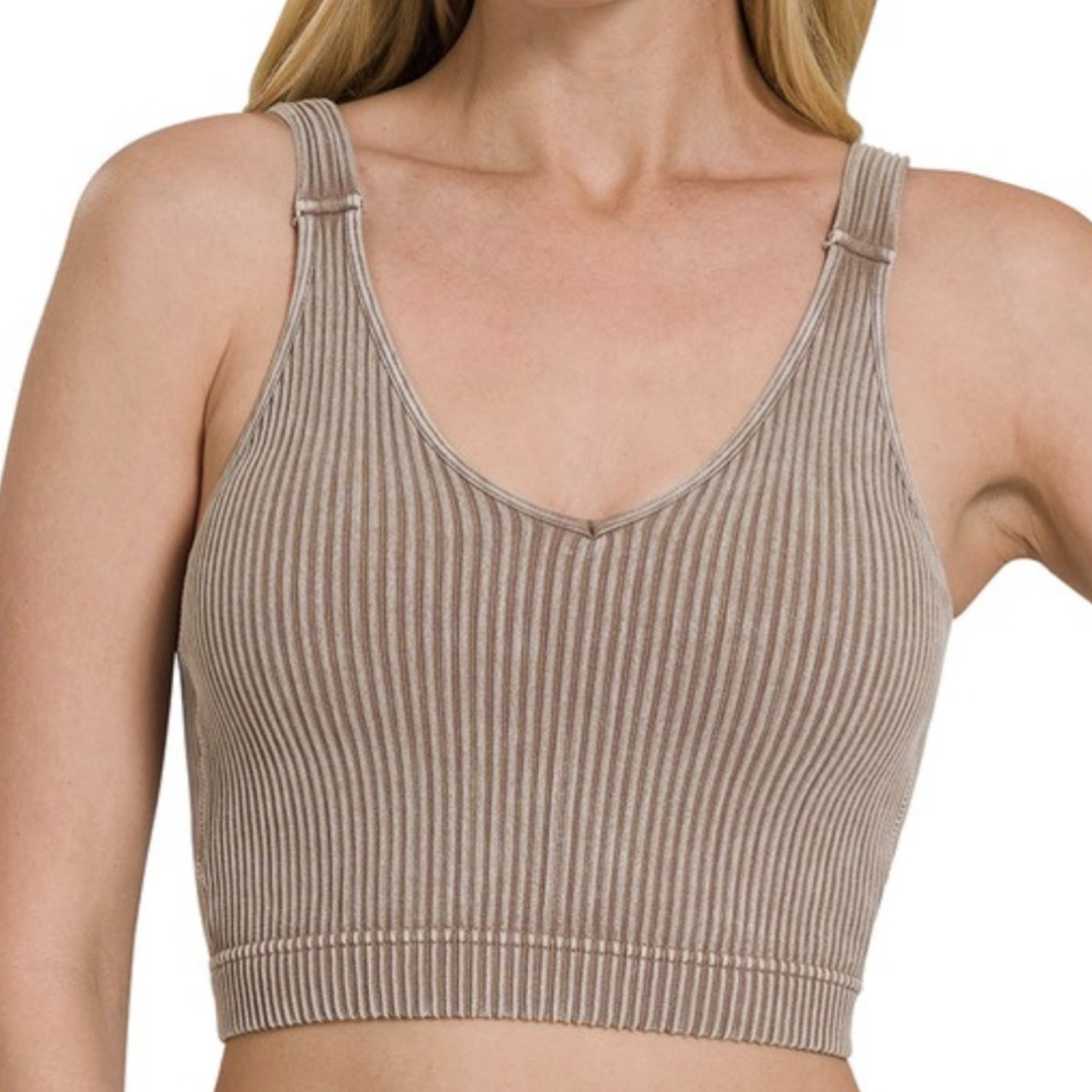 Mandy Padded Crop Top Bralette