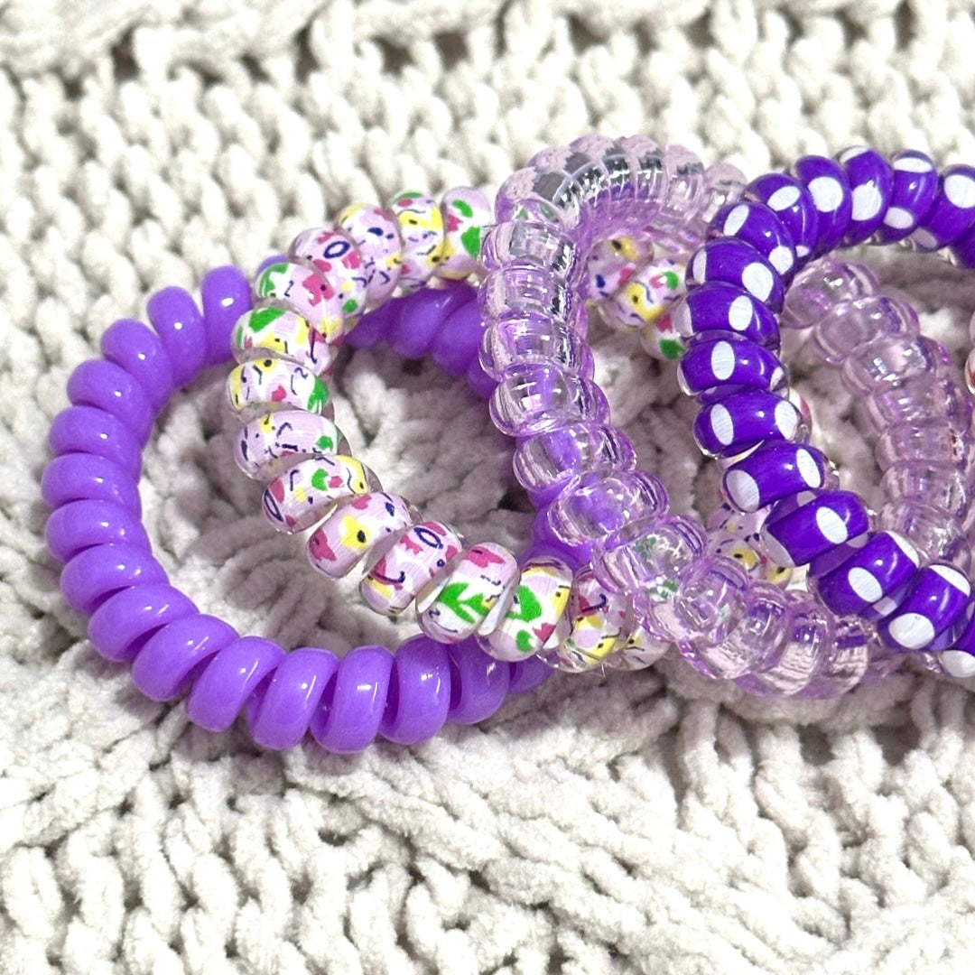 Spirals Set of 6 Hair Ties